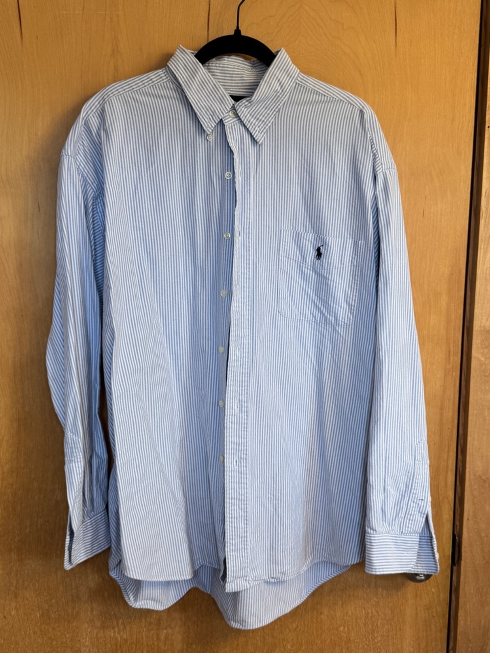 Ralph Lauren Big Shirt Blue and White Striped Button-up